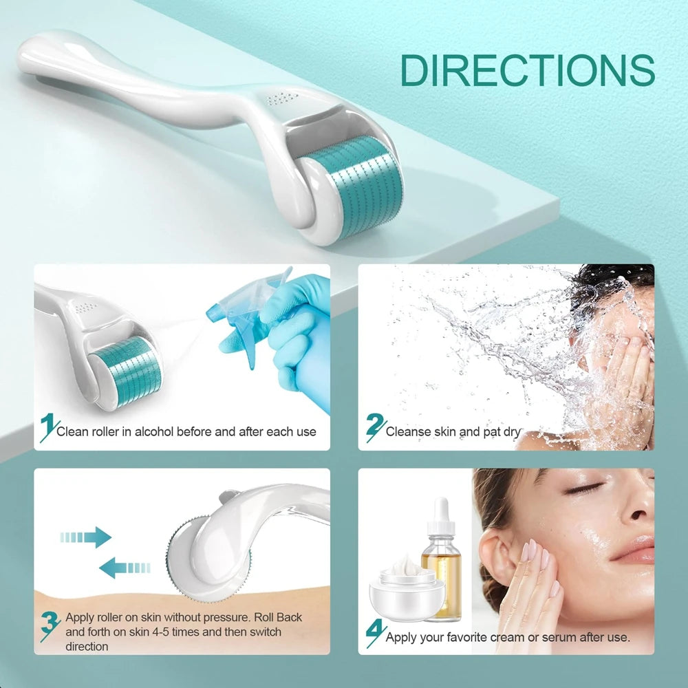 Derma Roller for Face, Scalp, and Beard